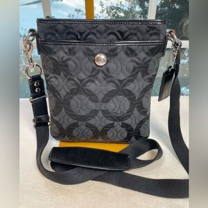 Coach Gramercy Quilted Swing pack Crossbody with Purple Interior